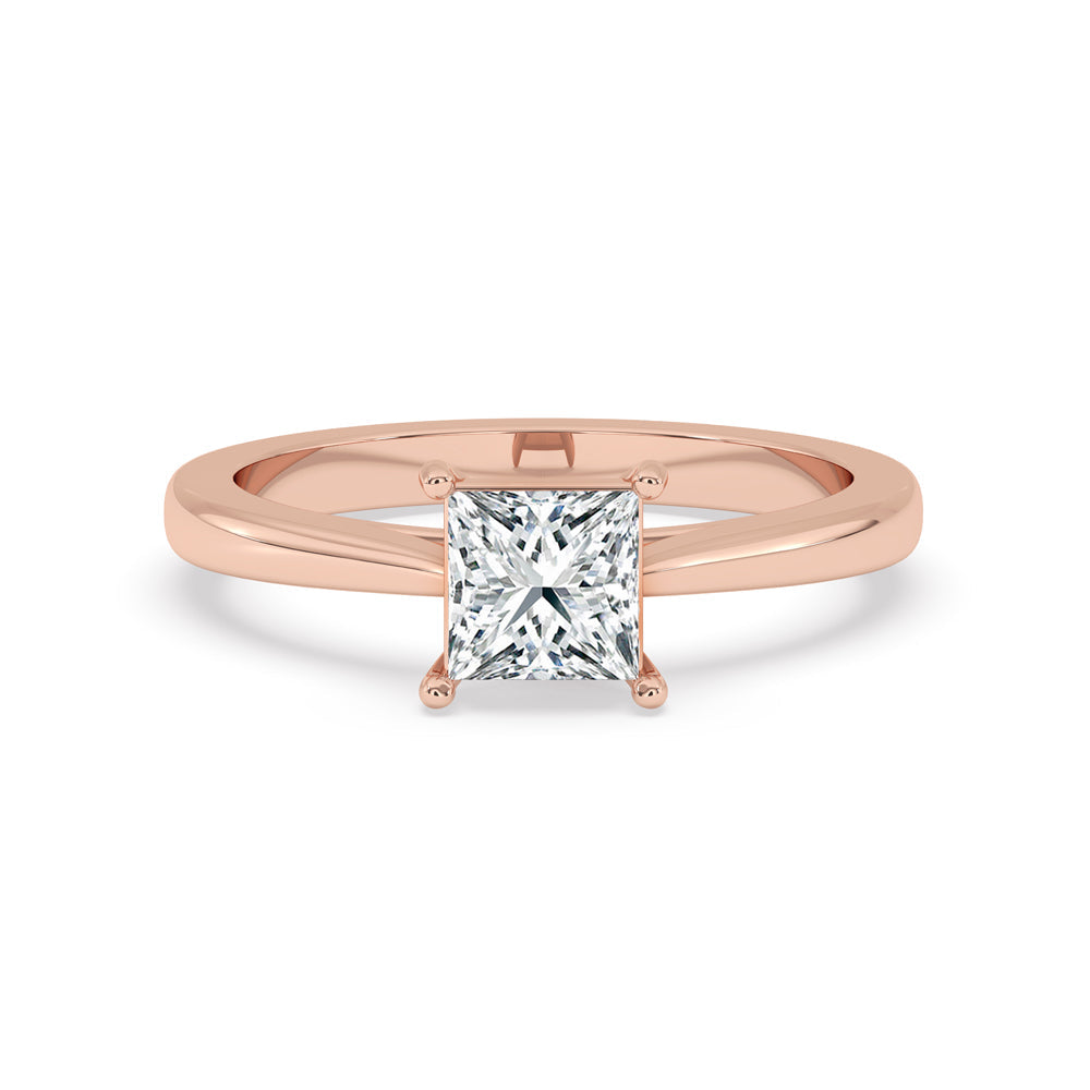 1 Carat Princess Cut Diamond Ring Main image