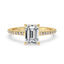 Emerald Cut Ring With Pave Style
