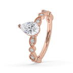 Pear Shaped Diamond Engagement Ring for Timeless Elegance