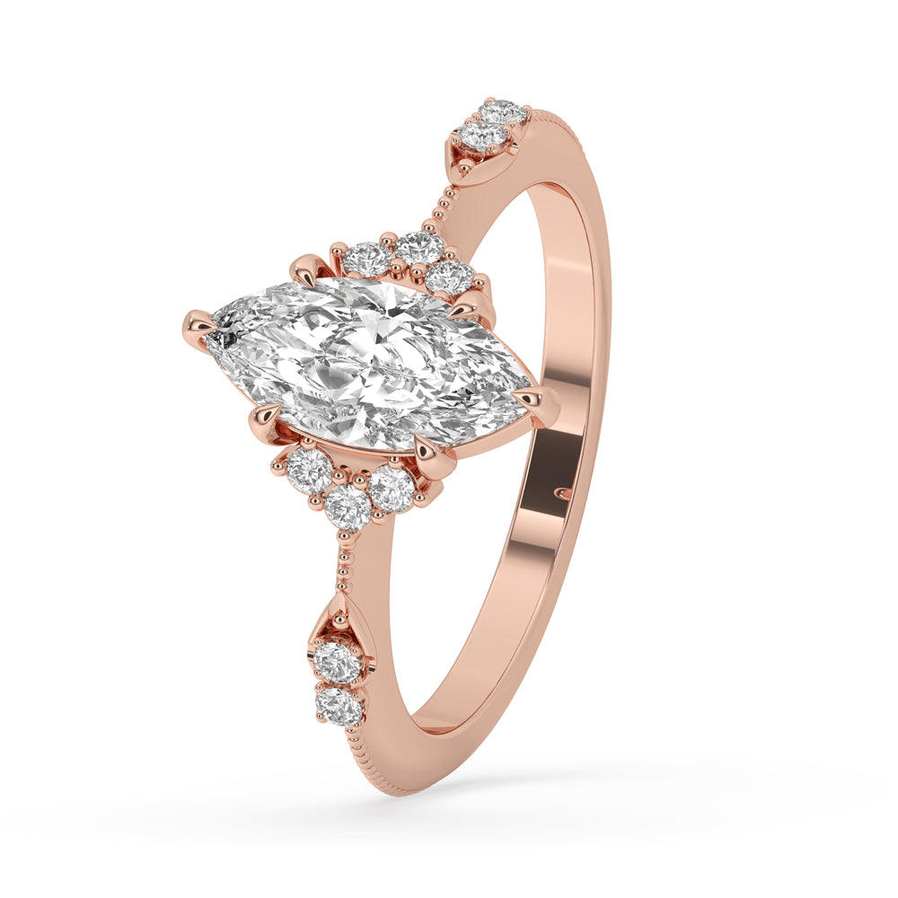 Vintage Marquise Engagement Ring