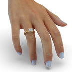 Two Carat Emerald Cut Diamond Ring With Cathedral Setting