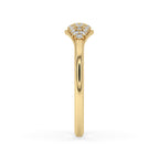 Round Cut Diamond Signet Ring