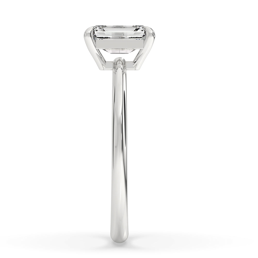 Emerald Cut Solitaire Ring