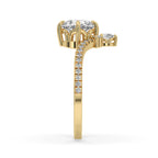 Pear Cut Diamond Ring in Yellow Gold for Timeless Style
