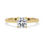 Cathedral Setting Engagement Ring - Hidden Pave Band