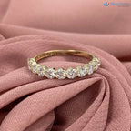 1 Carat Lab Grown Diamond Half Eternity Wedding Ring DisneyValley
