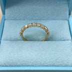 1 Carat Lab Grown Diamond Half Eternity Wedding Ring DisneyValley