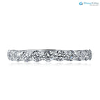 1 Carat Lab Grown Diamond Half Eternity Wedding Ring DisneyValley