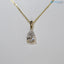 1 Carat pear cut Lab Grown Diamond Necklace DisneyValley