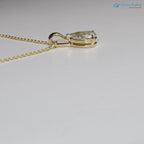 1 Carat pear cut Lab Grown Diamond Necklace DisneyValley