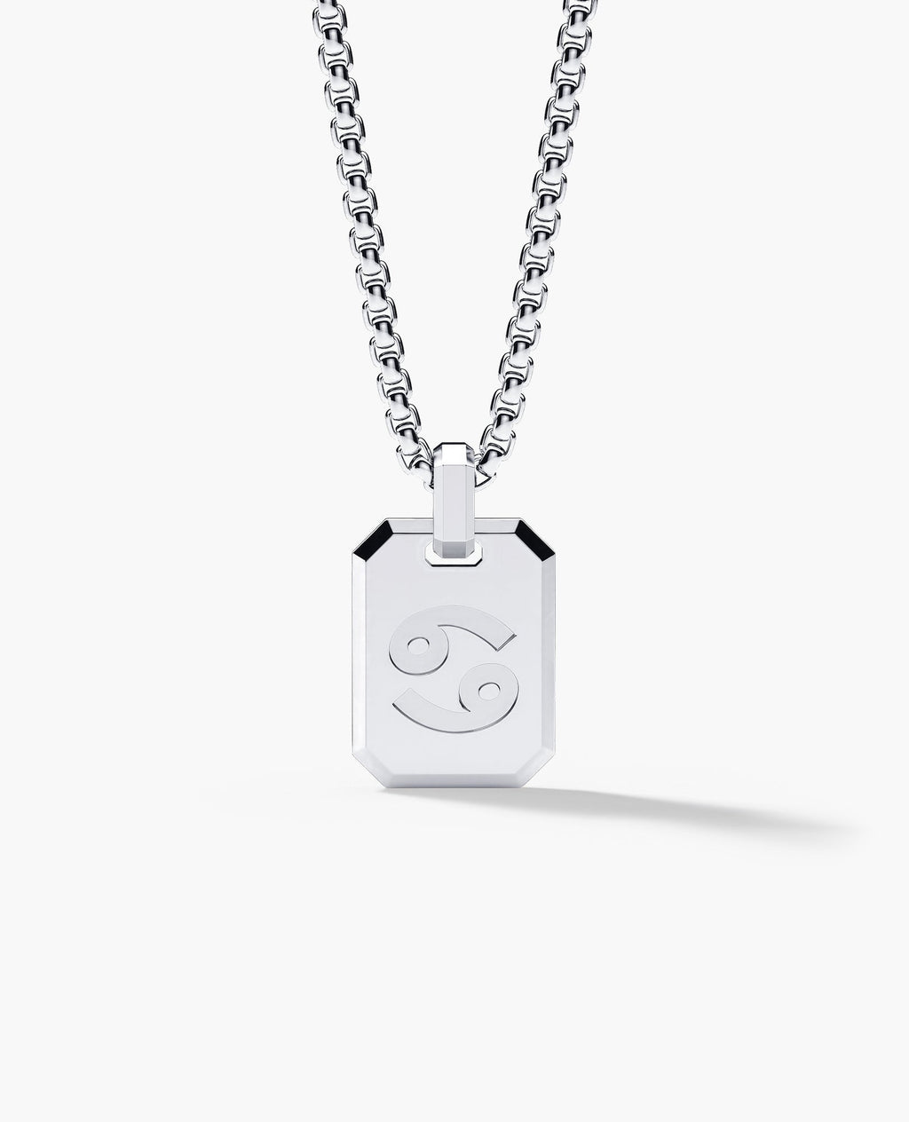 CANCER MINI ZODIAC Dog Tag Gold Pendant
