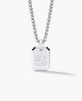 CANCER MINI ZODIAC Dog Tag Gold Pendant