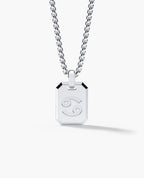 CANCER MINI ZODIAC Dog Tag Gold Pendant