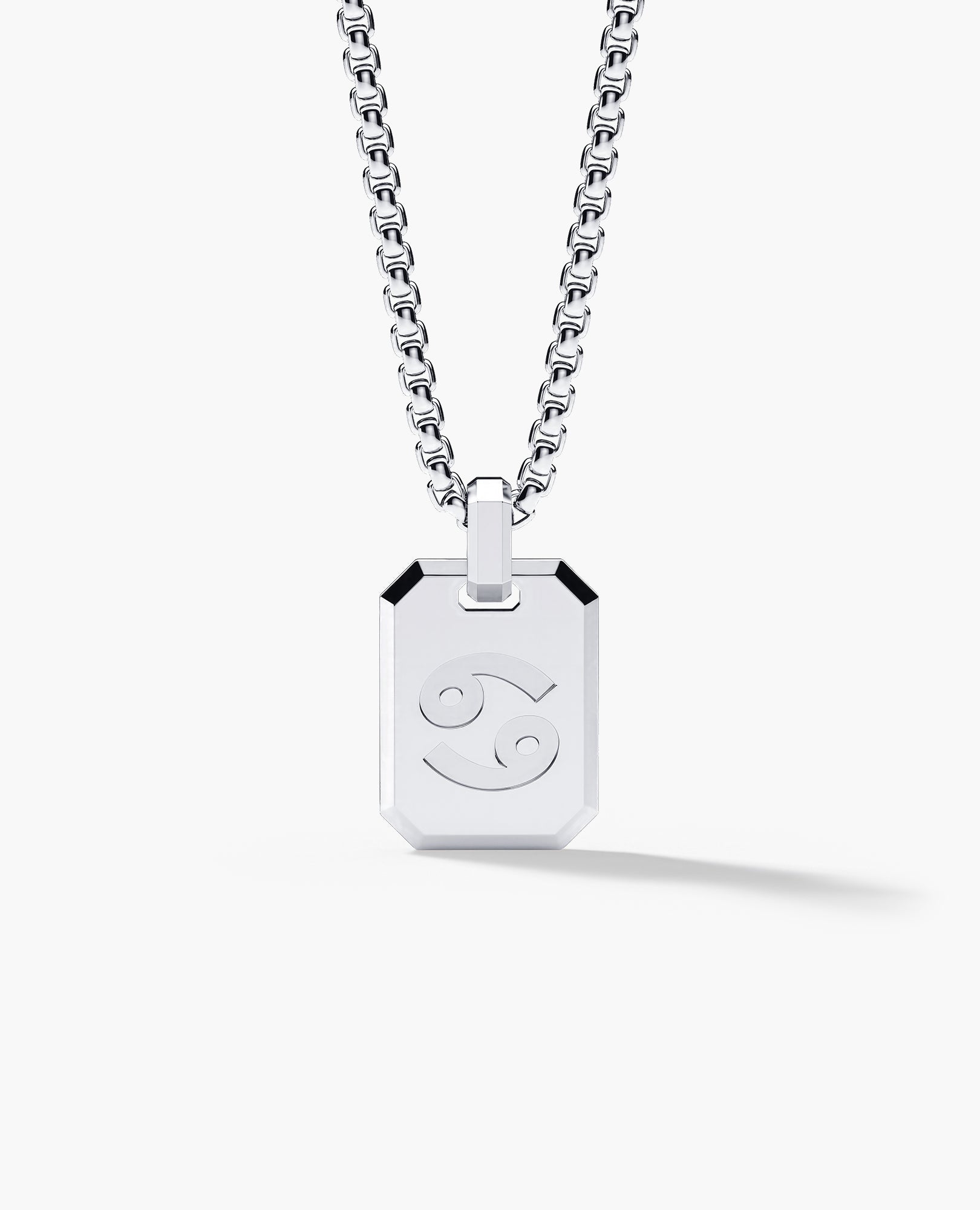 CANCER MINI ZODIAC Dog Tag Gold Pendant