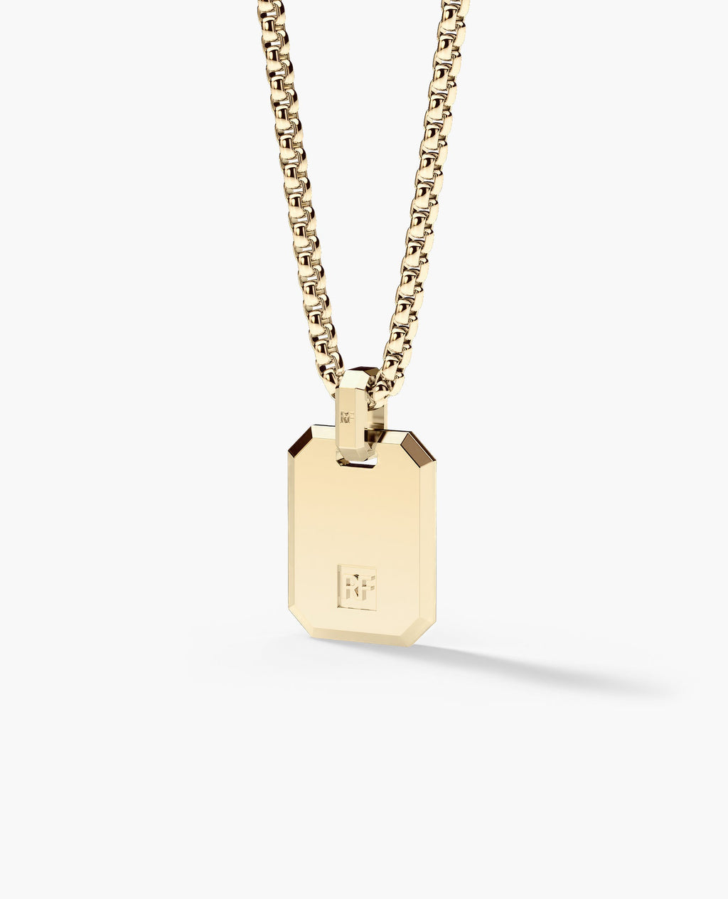 SAGITTARIUS MINI ZODIAC Dog Tag Gold Pendant with 0.25ct Black Diamonds