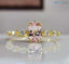 1 carat light pink Sapphire Dainty Oval Cutengagement ring - DisneyValley