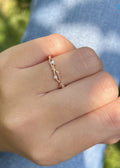 1 carat pear cut Lab Diamond IGI certified Twig Engagement Ring - DisneyValley