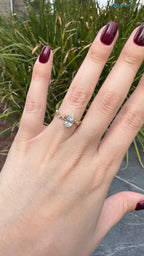 1 carat pear cut Lab Diamond IGI certified Twig Engagement Ring - DisneyValley