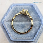 1 caret Oval lab grown diamond floral engagement ring DisneyValley