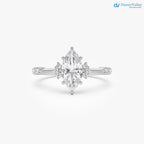 1.10 ctw Marquise Lab Grown Diamond Engagement Ring - DisneyValley