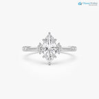 1.10 ctw Marquise Lab Grown Diamond Engagement Ring - DisneyValley