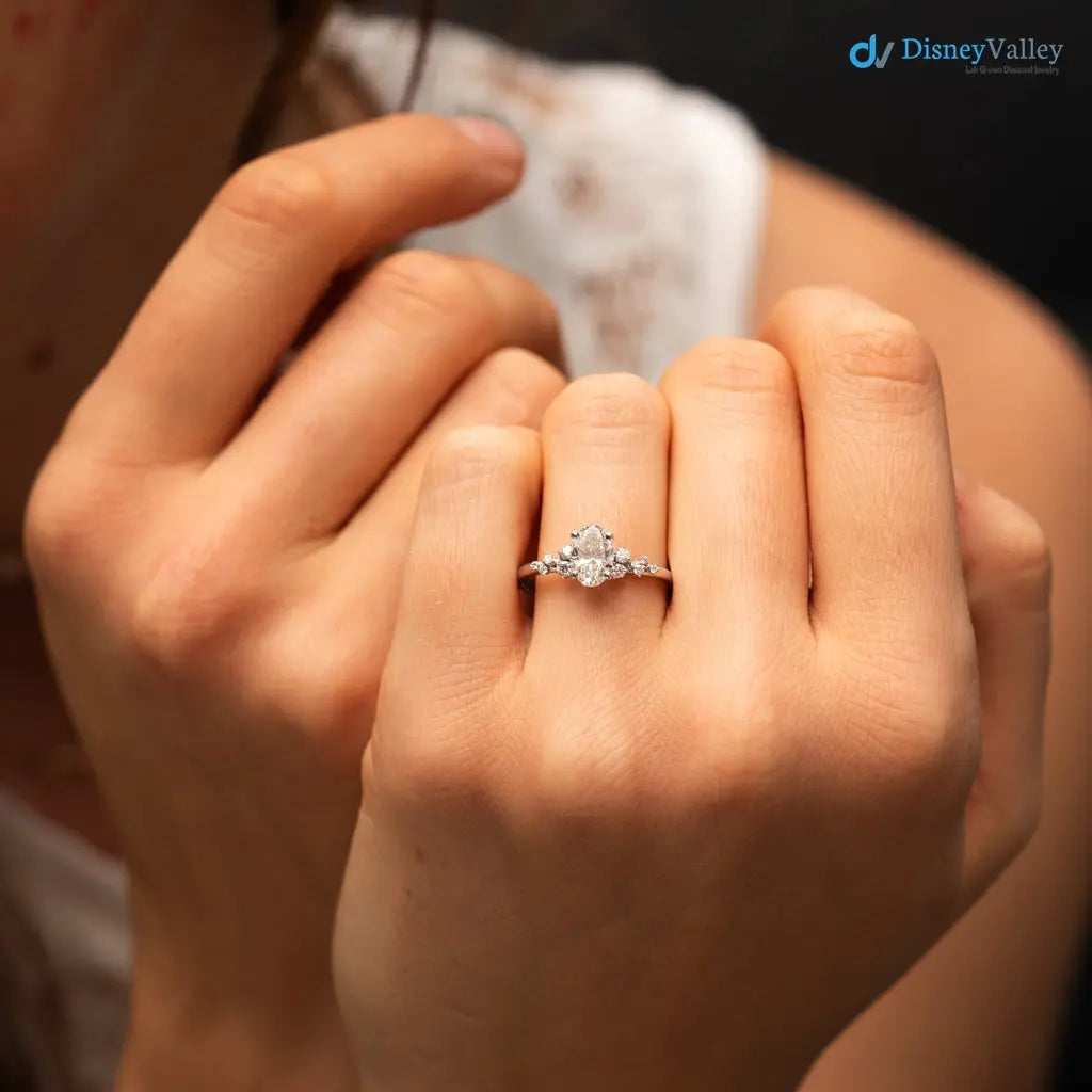 1.5 carat serephina oval cut lab groen vs1 clarity wedding ring - DisneyValley