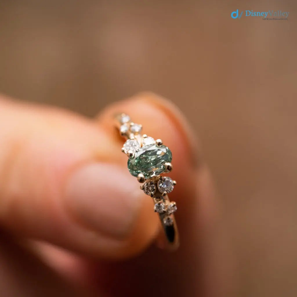 1.5 carat serephina oval cut lab groen vs1 clarity wedding ring Secondary image