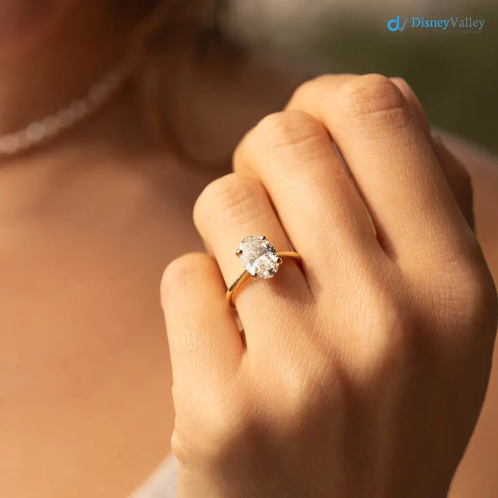 1.5 carat the pinelope oval cut moissanite wedding ring - DisneyValley
