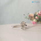 1.5 carat the pinelope oval cut lab grown diamond engagement rings - DisneyValley