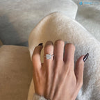 1.5 ct IGI Certified Princess Cut Lab Grown Diamond Halo Engagement Ring - DisneyValley