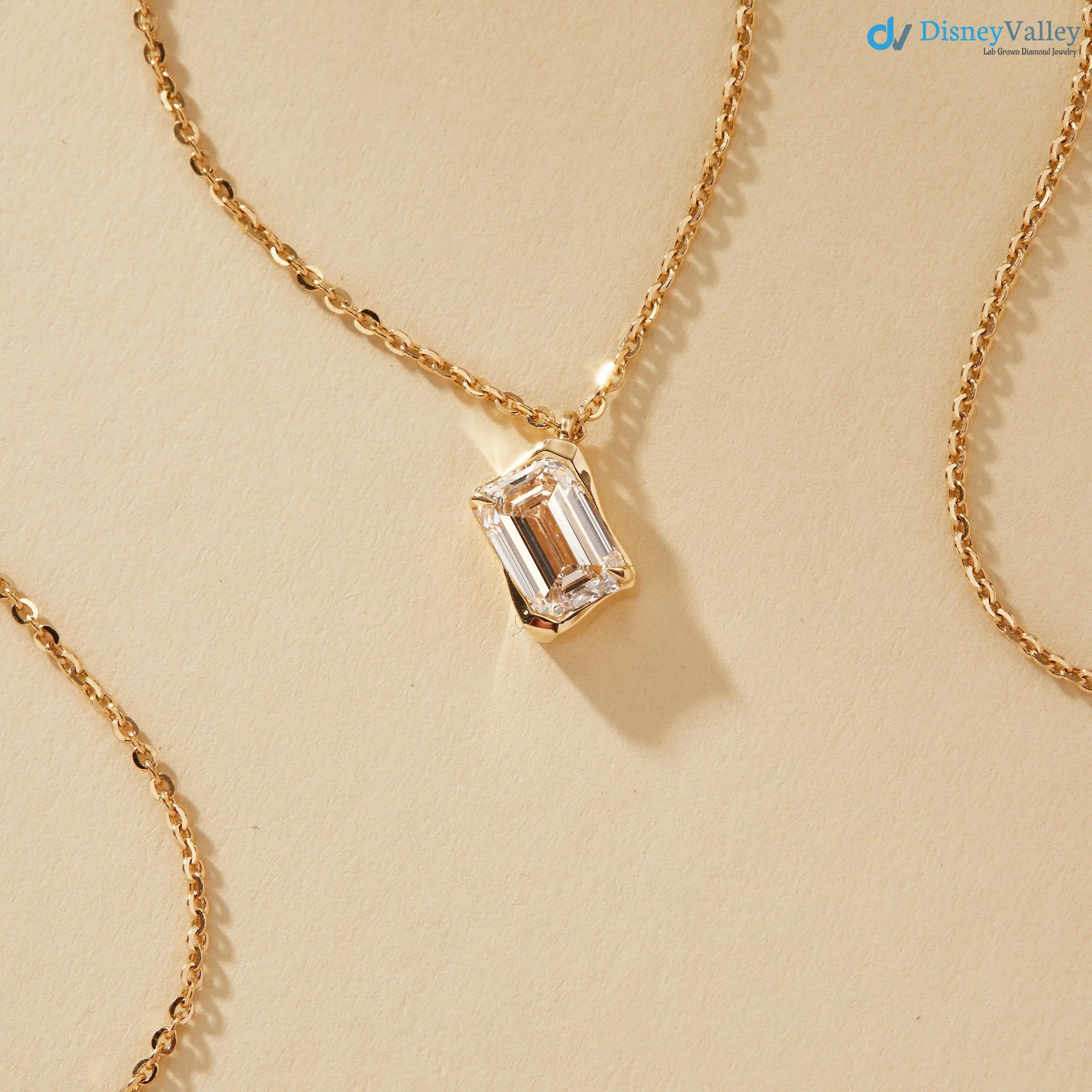 1.50 Carat Lab Grown Lab Diamond Necklace DisneyValley Main image