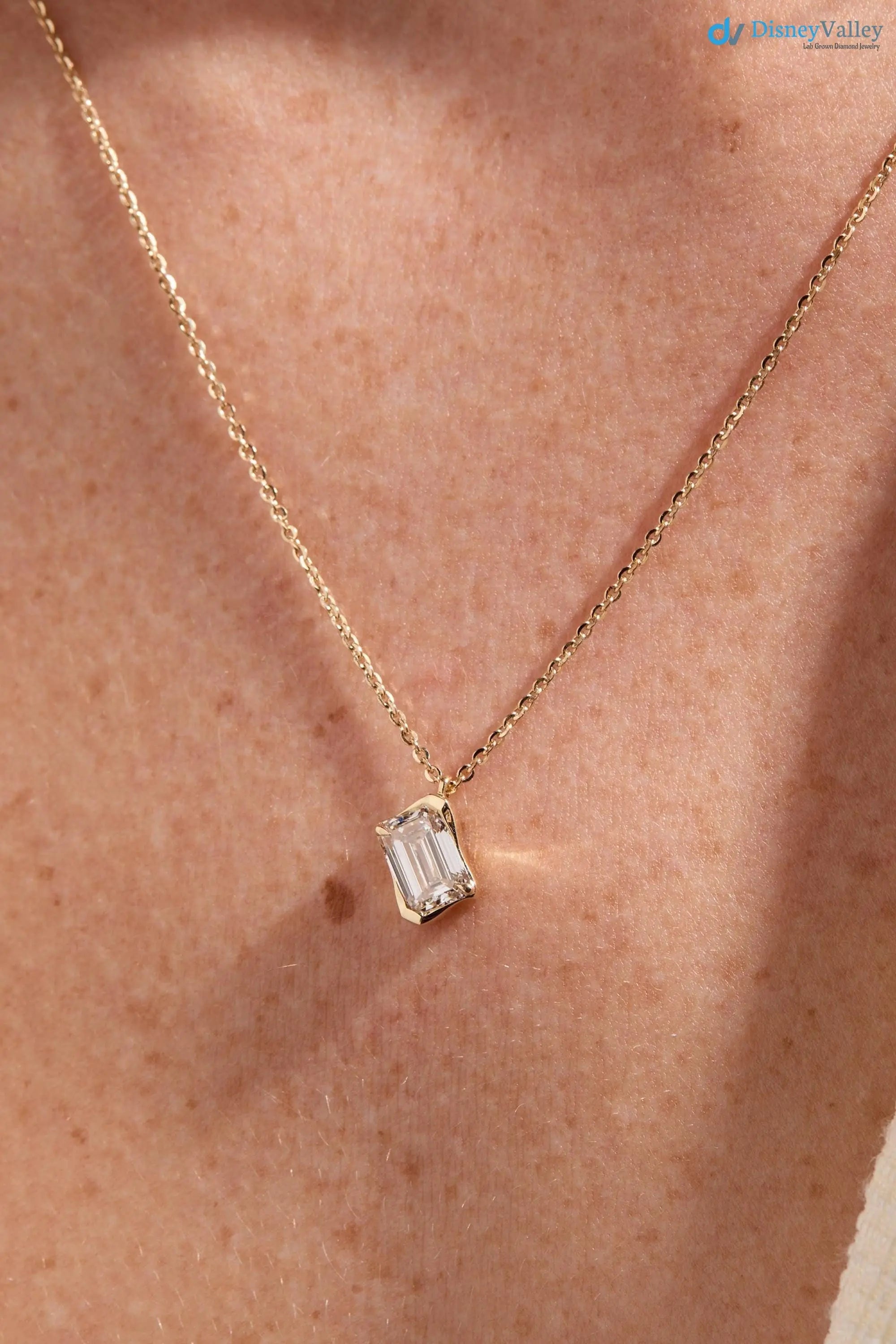 1.50 Carat Lab Grown Lab Diamond Necklace DisneyValley