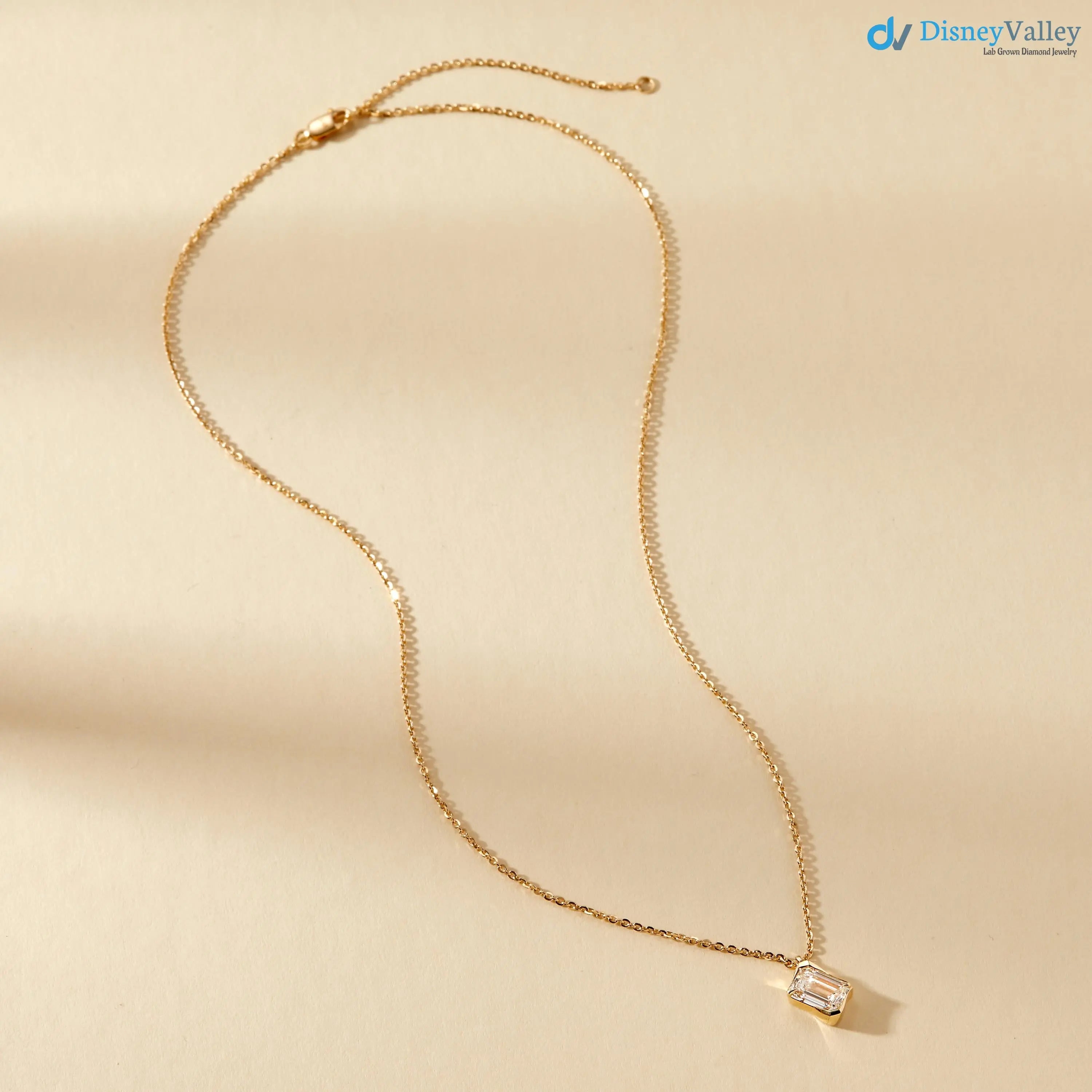 1.50 Carat Lab Grown Lab Diamond Necklace DisneyValley