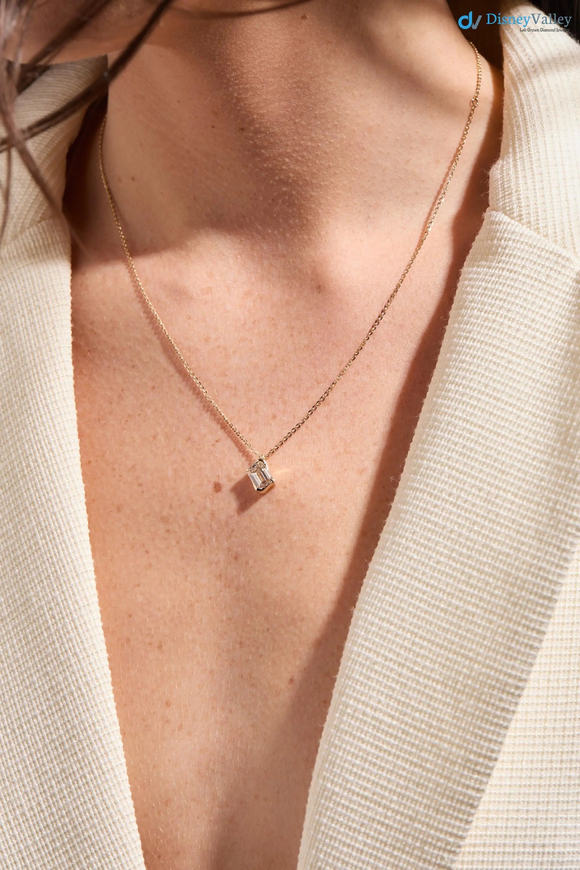 1.50 Carat Lab Grown Lab Diamond Necklace DisneyValley
