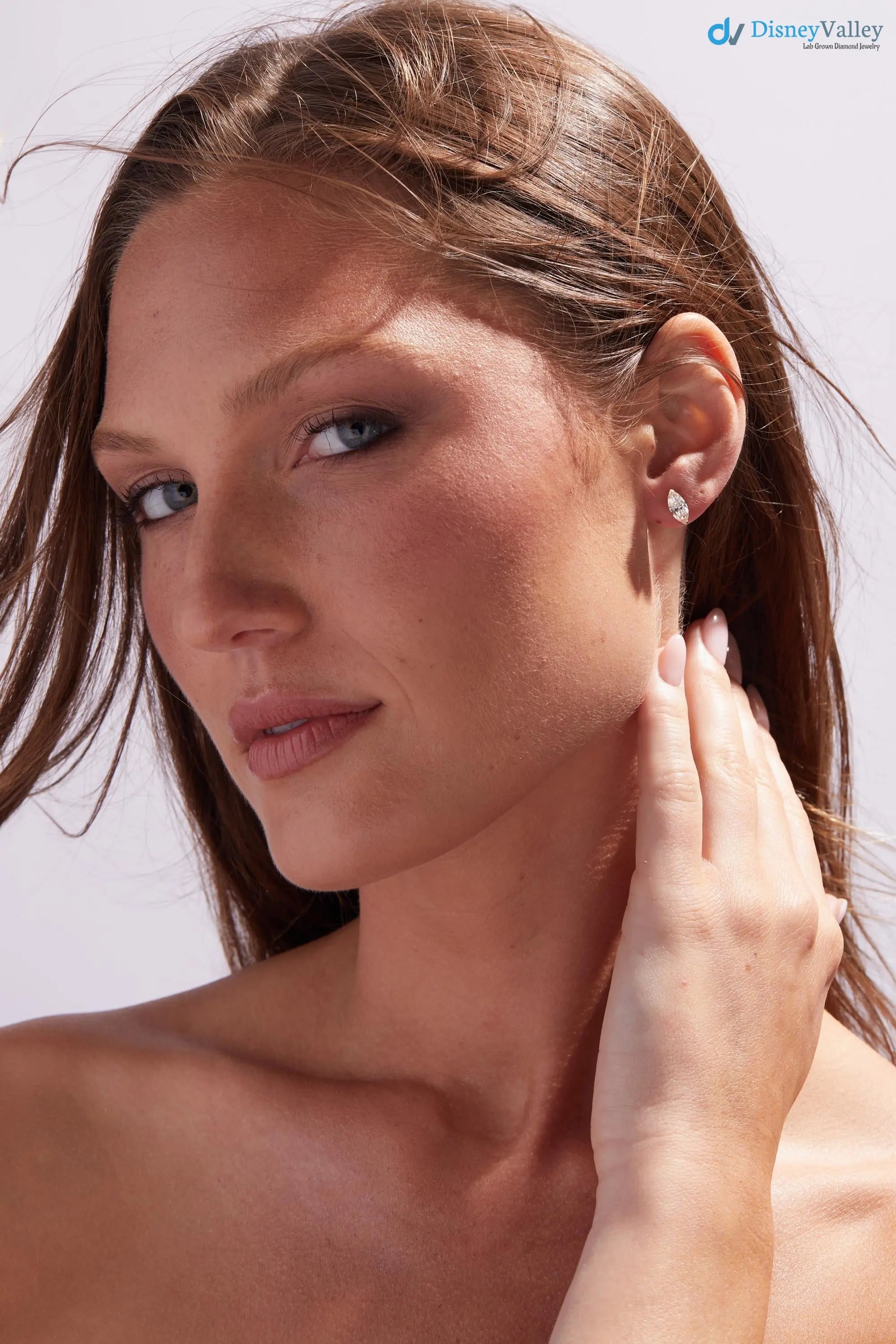 1.50ct Marquise Lab-Grown Diamond Stud Earrings - DisneyValley