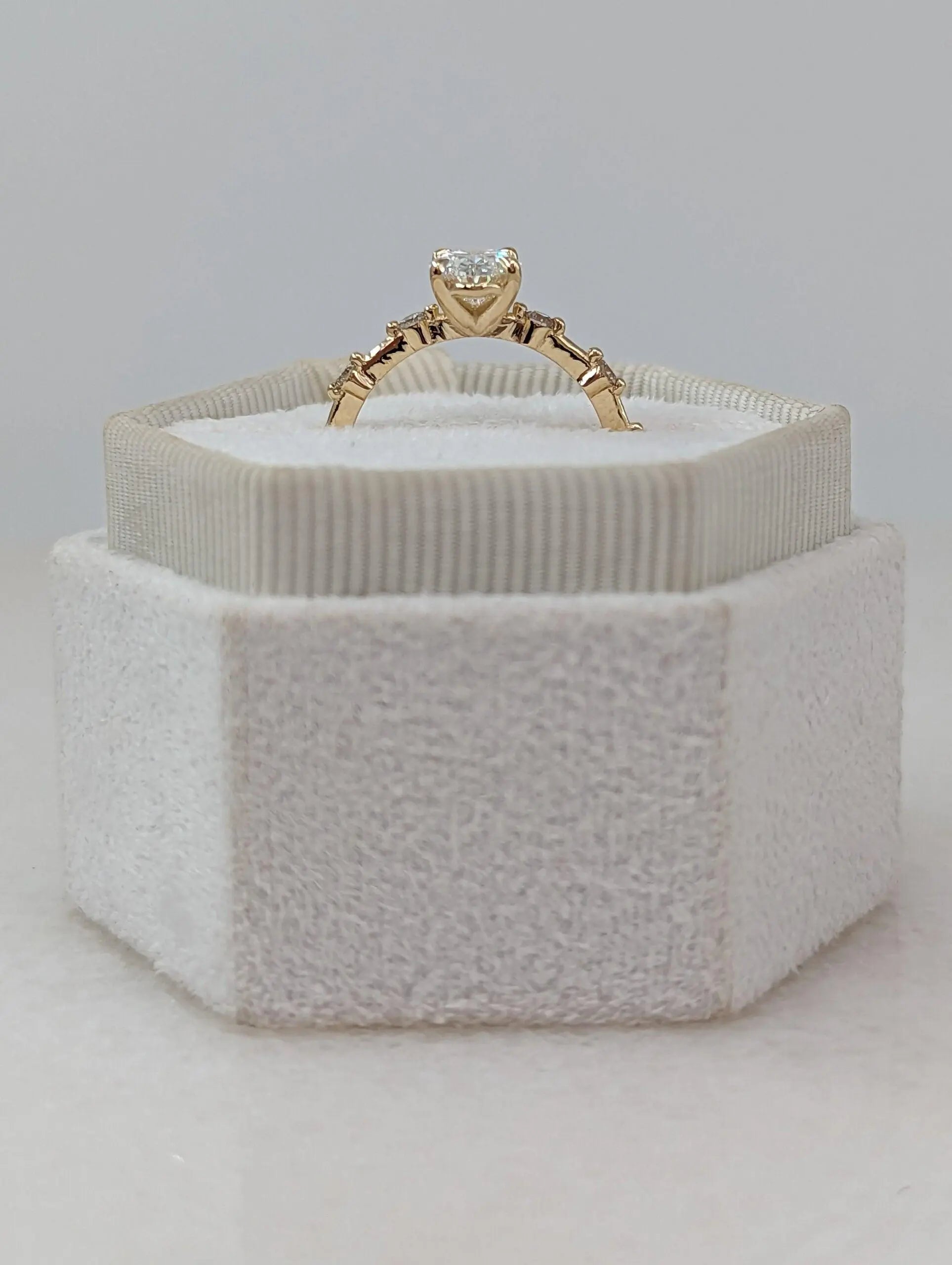 1.56 Carat Oval Diamond Engagement Ring with Space Pave - DisneyValley