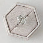 1.56 Carat Oval Diamond Engagement Ring with Space Pave - DisneyValley