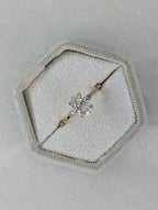 1.56 Carat Oval Diamond Engagement Ring with Space Pave - DisneyValley