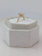 1.56 Carat Oval Diamond Engagement Ring with Space Pave - DisneyValley