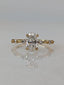 1.56 Carat Oval Diamond Engagement Ring with Space Pave - DisneyValley