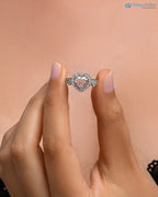 1.80 Carat heart Cut Lab Grown heart Shaped pink diamond engagement ring - DisneyValley
