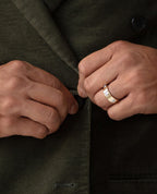 AMADOR Two-Tone Gold Ring with 0.30ct Diamonds