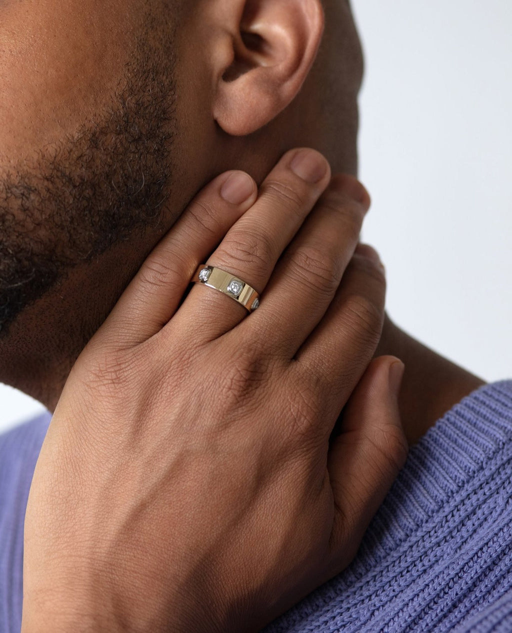 AMADOR Two-Tone Gold Ring with 0.30ct Diamonds