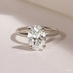 2.0 CT- 2.20 CT Oval Moissanite Solitaire Engagement Ring