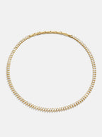 Pear Lab Grown Diamond Tennis Necklace
