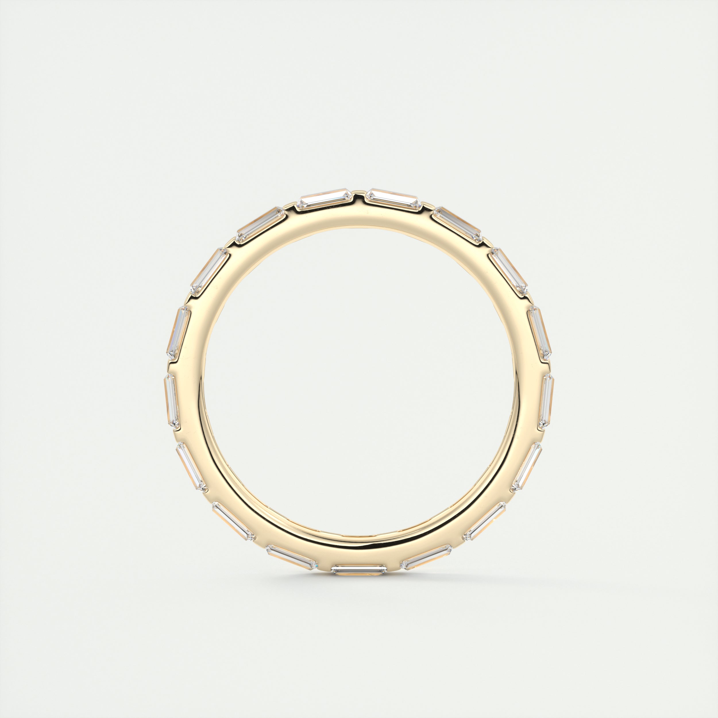 1.30CT Baguette Moissanite Full Eternity Unique Wedding Band