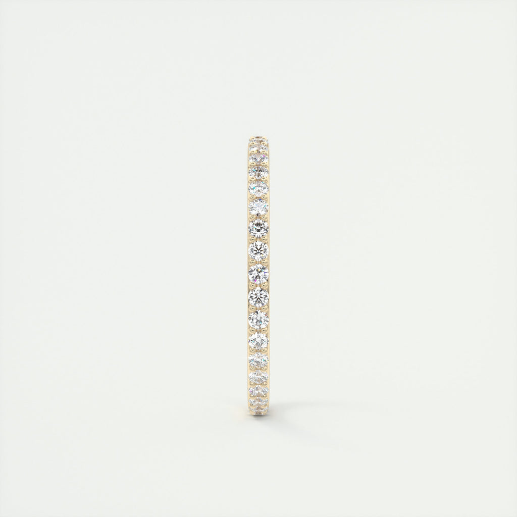 0.75CT Round Brilliant Cut Moissanite Full Eternity Wedding Band