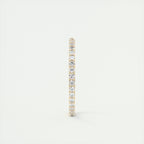 0.75CT Round Brilliant Cut Moissanite Full Eternity Wedding Band