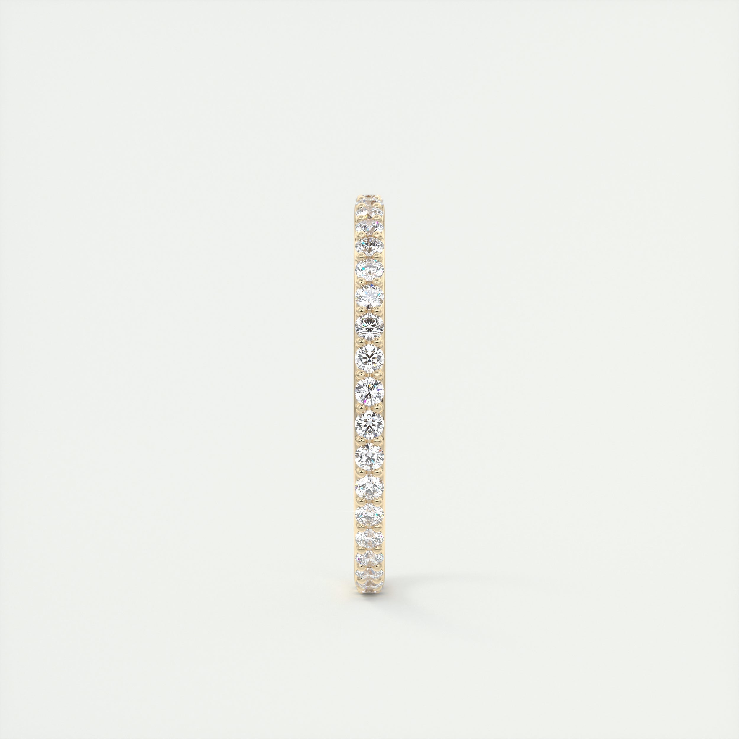 0.75CT Round Brilliant Cut Moissanite Full Eternity Wedding Band