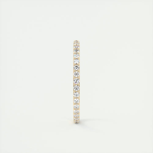 0.75CT Round Brilliant Cut Moissanite Full Eternity Wedding Band